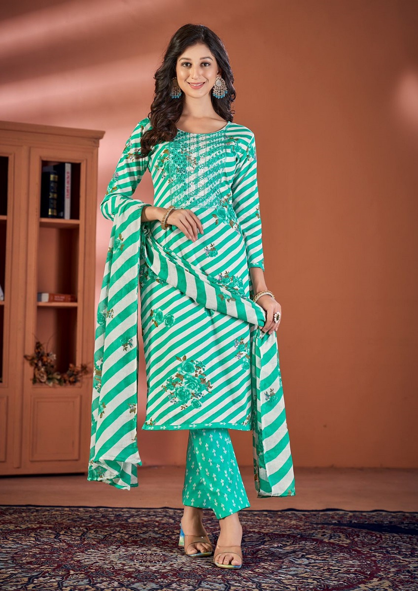 Al Karam Heritage Self Embroidery Karachi Cotton Dress Material